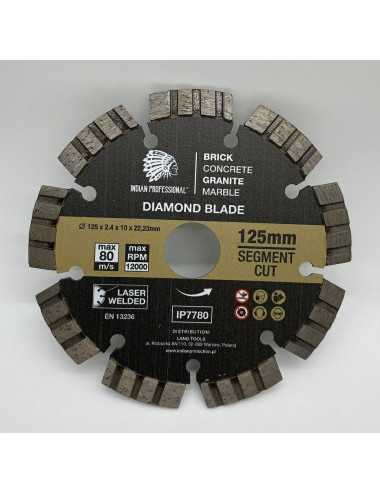 TARCZA DIAMENTOWA 125mm SEGMENT TURBO CUT  INDIAN PROFESSIONAL