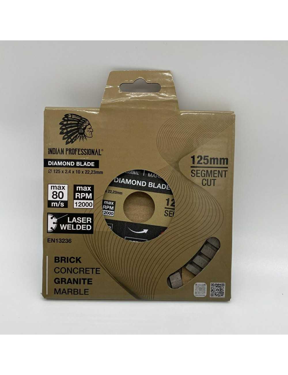 TARCZA DIAMENTOWA 125mm SEGMENT TURBO CUT  INDIAN PROFESSIONAL