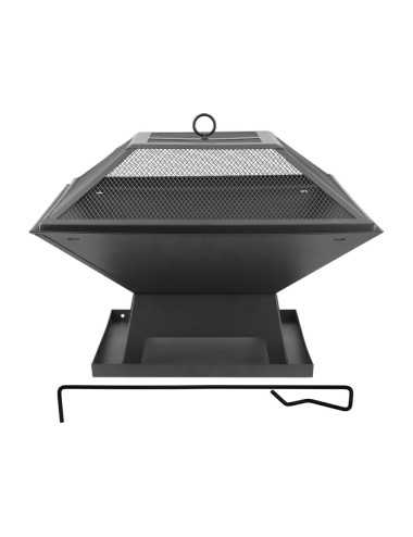 LUND PALENISKO STALOWE Z POKRYWĄ 45 x 45cm