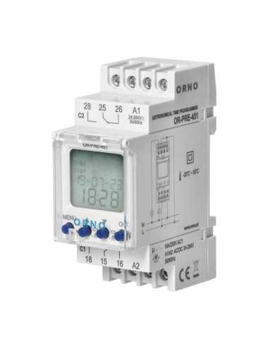 ORNO PROGRAMATOR ASTRONOMICZNY NA SZYNĘ DIN, 2 WYJŚCIA