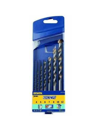 IRWIN WIERTŁO UNIWERSALNE CORDLESS MULTI KOMPLET 7szt. 4, 5, 6, 7, 8, 10, 12 mm