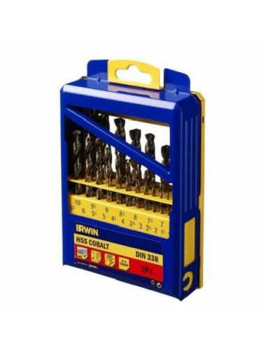 IRWIN WIERTŁO METAL HSS CO  KOMPLET 19szt.