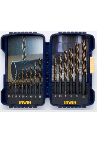 IRWIN ZESTAW 15szt. 1.5mm, 2mm, 2.5mm, 3mm, 4mm, 4.5mm, 5mm, 5.5mm, 6mm, 6.5mm, 7mm, 8mm, 9mm, 10mm