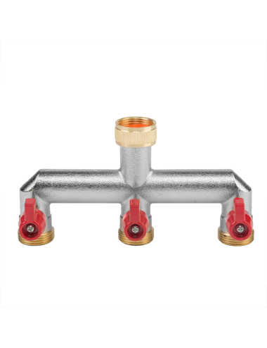 ROZDZIELACZ 3-DROŻNY GZ 3 4" MOSIĄDZ