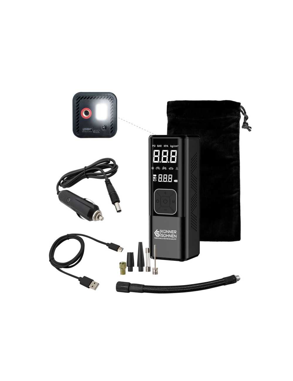 KONNER &amp; SOHNEN KOMPRESOR AKUMULATOROWY 3 w 1 P20