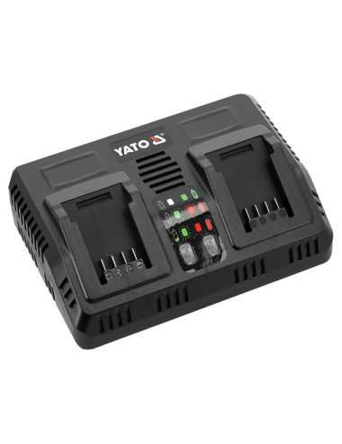 YATO ŁADOWARKA INTELIGENTNA PODWÓJNA 18V (2,4-4,5A) YT-828501