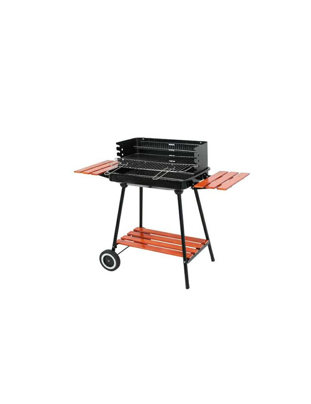 LUND GRILL WĘGLOWY Z PÓŁKAMI RUSZT 53x33cm