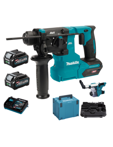 MAKITA MŁOTOWIERTARKA 40V XGT HR010GD201 2,1J 2x2,5Ah BL +SYSTEM ODSYSANIA 1911P2-6