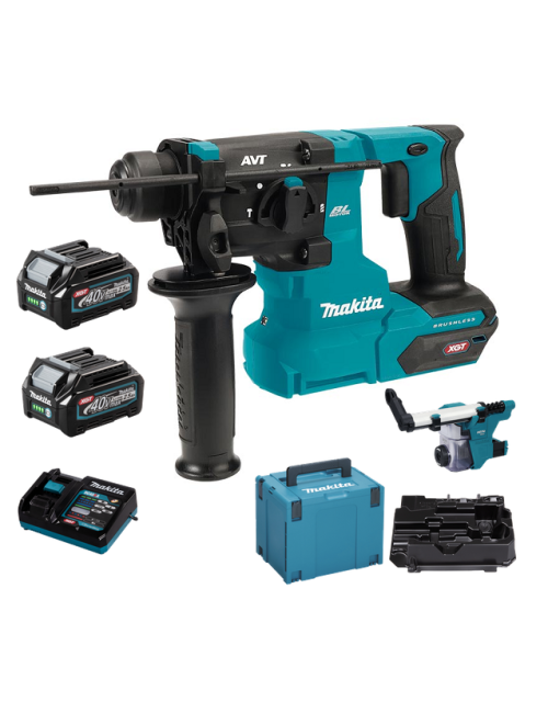 MAKITA MŁOTOWIERTARKA 40V XGT HR010GD201 2,1J 2x2,5Ah BL +SYSTEM ODSYSANIA 1911P2-6