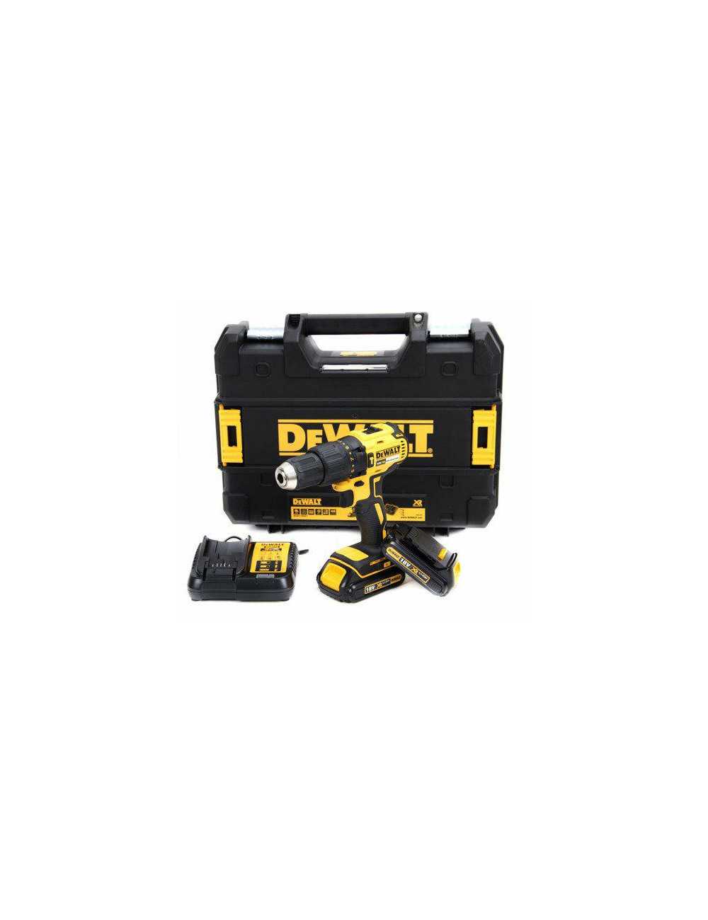 Wiertarko-wkrętarka akumulatorowa z udarem DeWALT DCD778D2T 18V 2x 2.0Ah