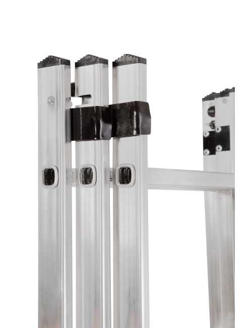 AWTOOLS DRABINA ALUMINIOWA BASIC 3x10 STOPNI 150KG