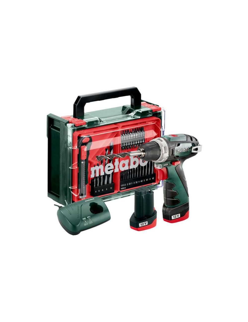 METABO WKRĘTARKA  BS BASIC SET 12V + 41 ACC 34 17Nm 2x2,0Ah POWERMAXX