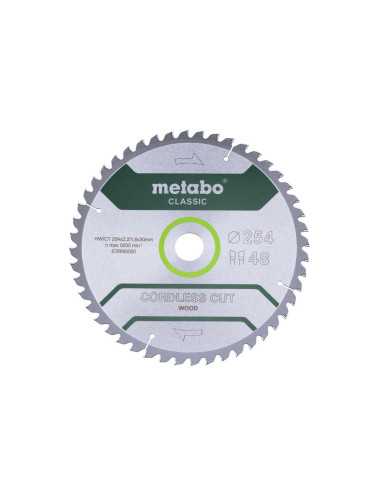 METABO PIŁA TARCZOWA HW CT 254x30x48z  CORDLESS CUT WOOD CLASSIC