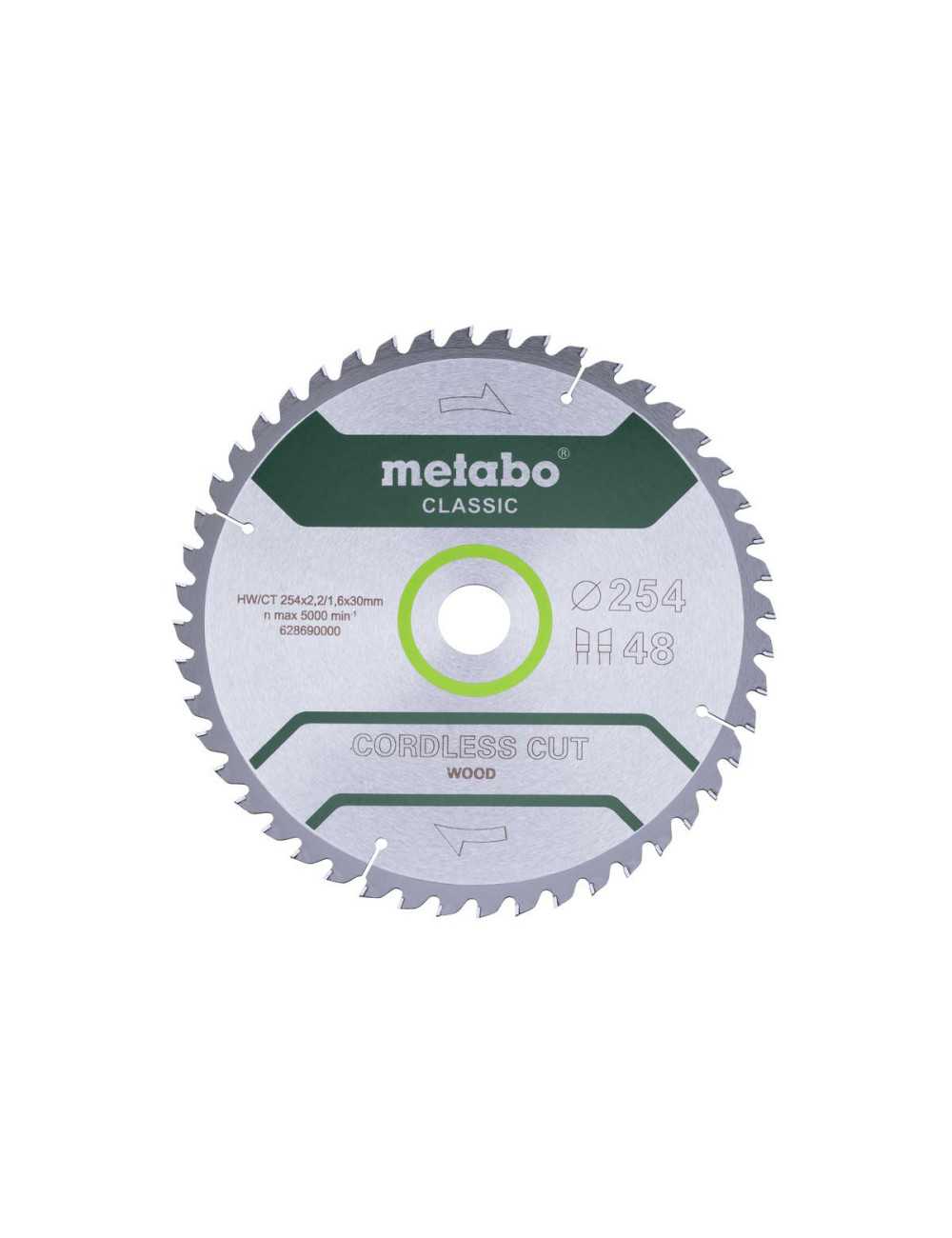 METABO PIŁA TARCZOWA HW CT 254x30x48z  CORDLESS CUT WOOD CLASSIC