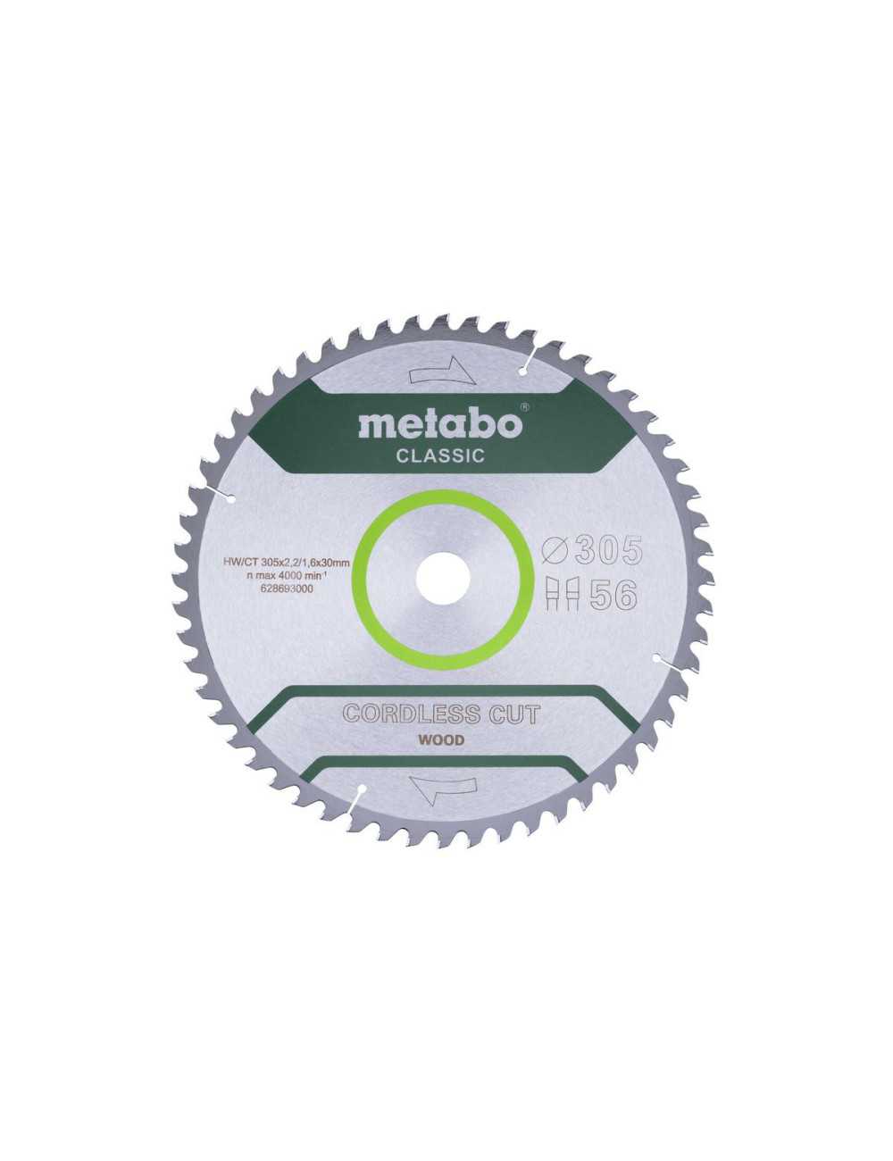 METABO PIŁA TARCZOWA HW CT 305x30x56z  CORDLESS CUT WOOD CLASSIC