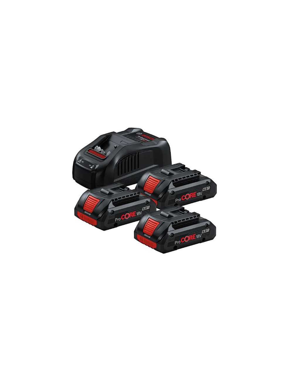 BOSCH AKUMULATOR 18V  4,0Ah x 3 + ŁADOWARKA GAL1880CV PROCORE