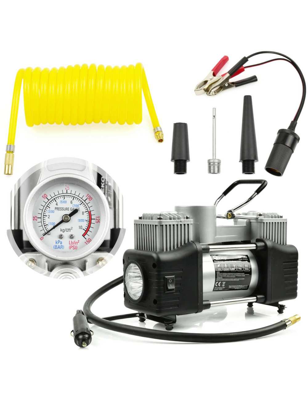 KOMPRESOR SAMOCHODOWY 12V 250W GEKO