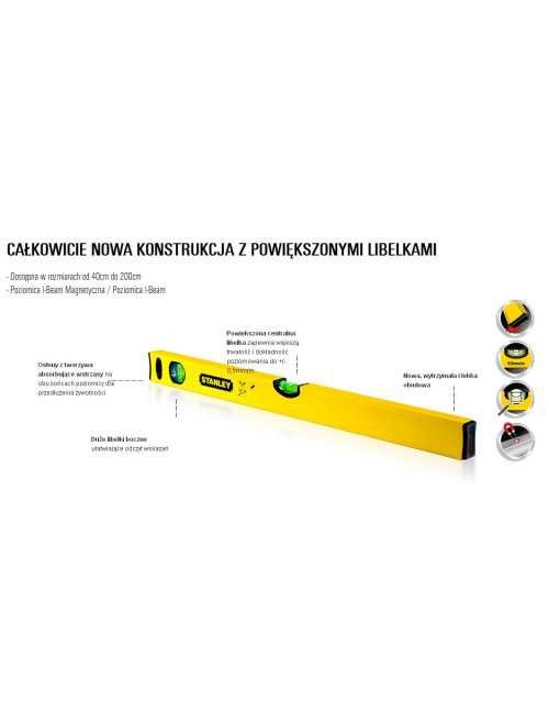 STANLEY POZIOMNICA MAGNETYCZNA CLASSIC 1200mm
