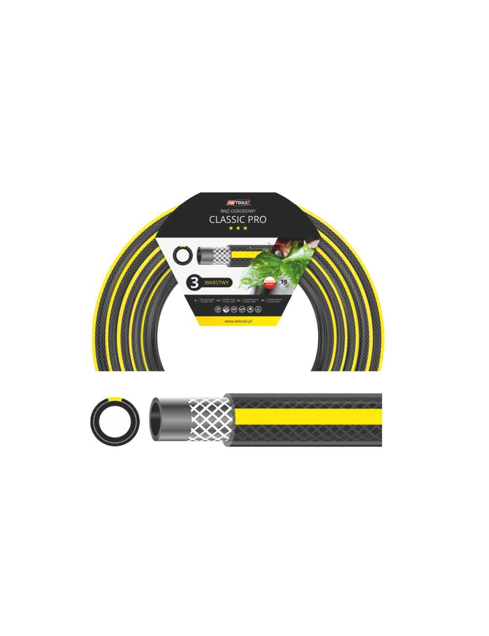 AWTOOLS WĄŻ OGRODOWY CLASSIC PRO 3 4" 30m