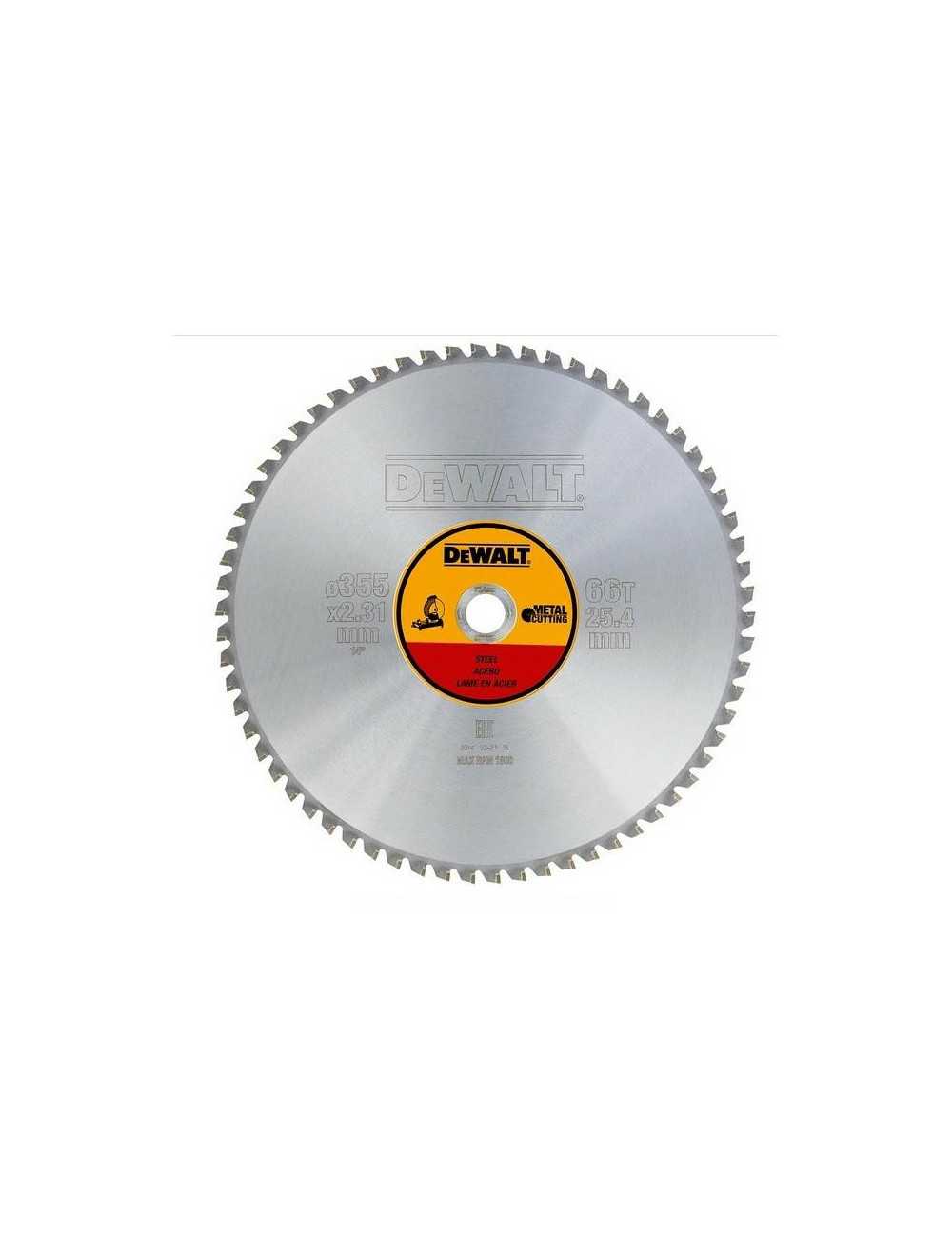 DEWALT PIŁA TARCZA DO CIĘCIA STALI 355 x 25,4 mm x 66z DT1926