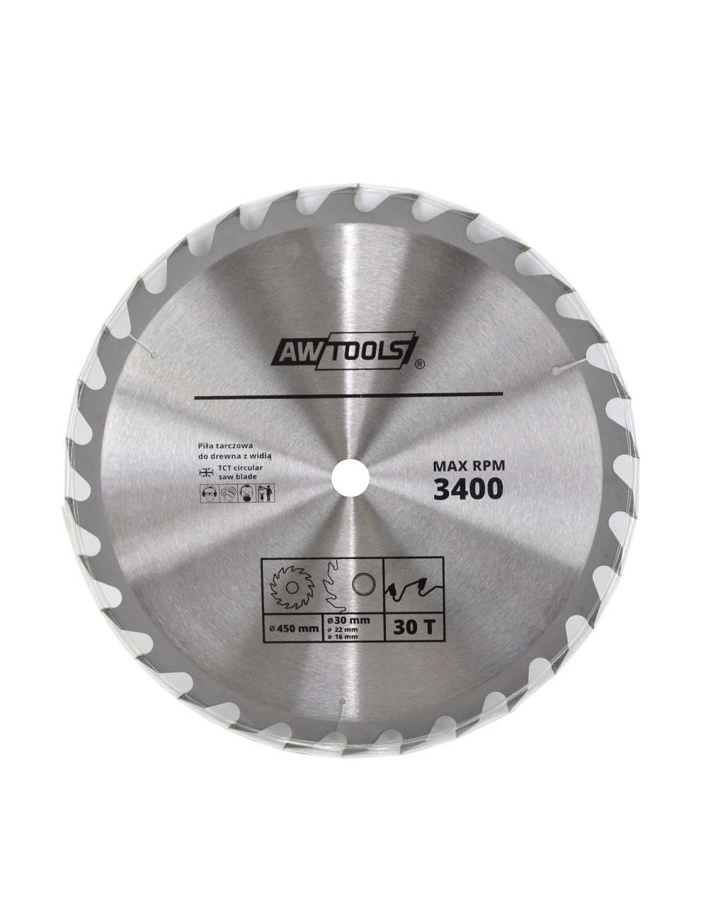 AWTOOLS PIŁA TARCZOWA WIDIOWA 500x30x60z