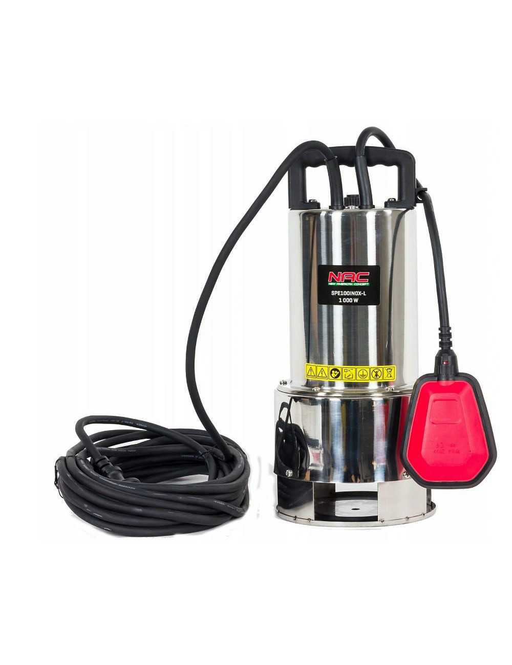 NAC POMPA WODY BRUDNEJ  INOX 1000W