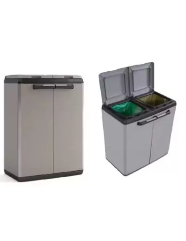 KETER POJEMNIK NA SEGREGACJE ŚMIECI 2 X 110L 68 x 39 x 92 cm