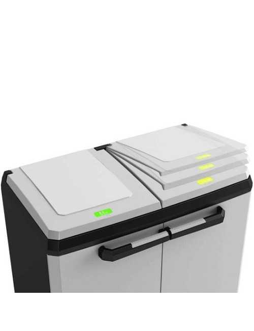 KETER POJEMNIK NA SEGREGACJE ŚMIECI 2 X 110L 68 x 39 x 92 cm