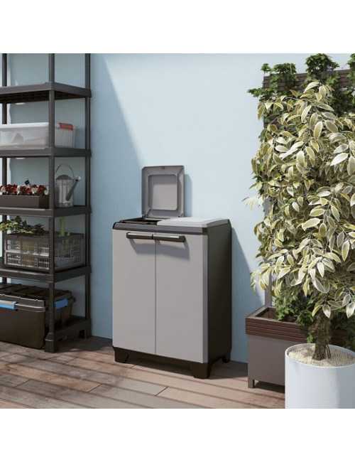 KETER POJEMNIK NA SEGREGACJE ŚMIECI 2 X 110L 68 x 39 x 92 cm