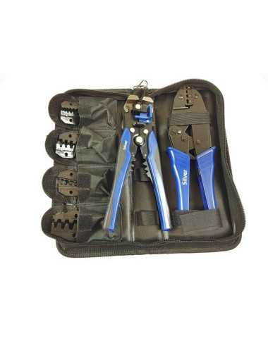 SZCZYPCE DO KONEKTORÓW+5 MATRYC+ŚCIĄGACZ IZOLACJI SILVER