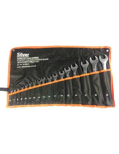 KLUCZ PŁASKO-OCZKOWY  17szt.  SILVER