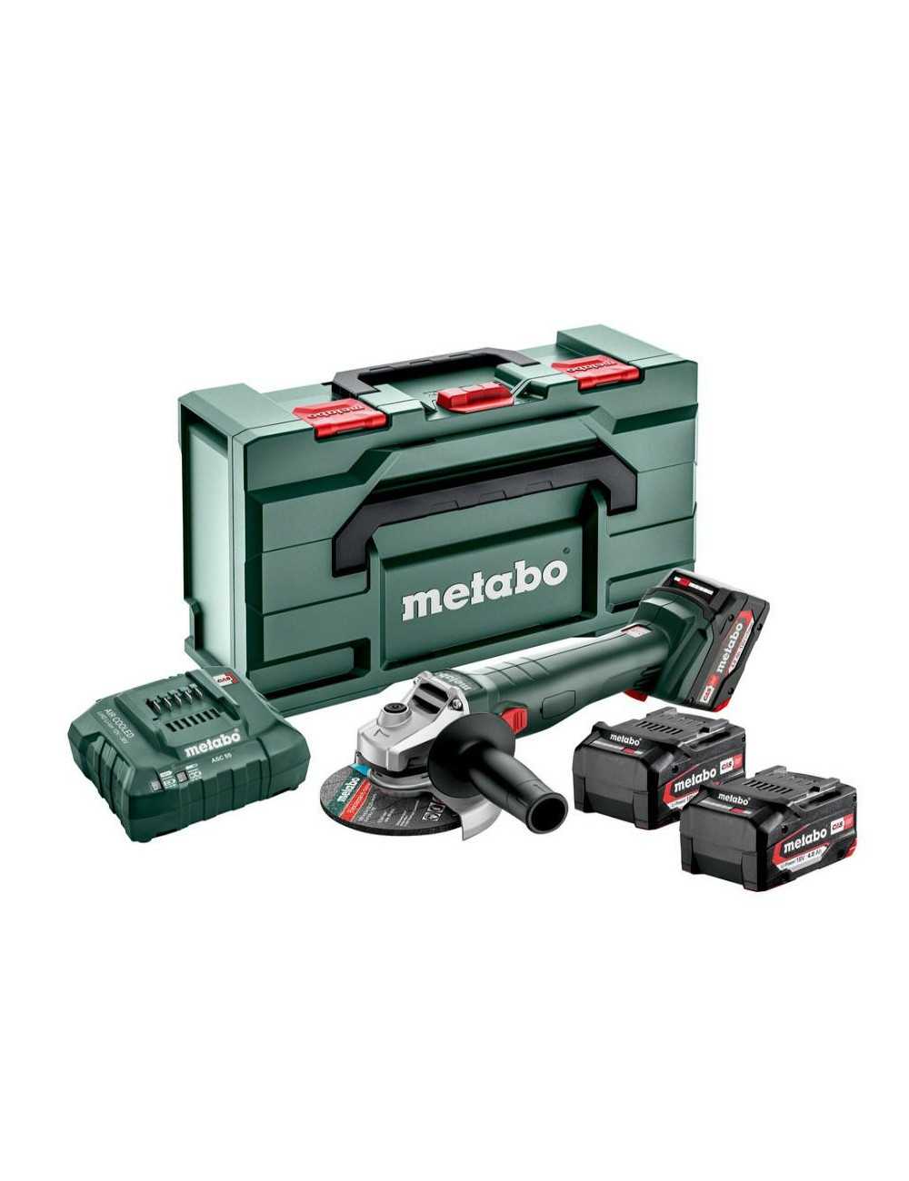 METABO SZLIFIERKA KĄTOWA W 18 L 9-125 QUICK 3x4,0Ah