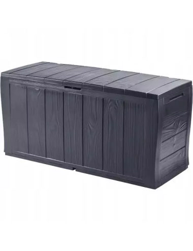 KETER SKRZYNIA OGRODOWA-BALKONOWA SHERWOOD 270 L GRAFIT
