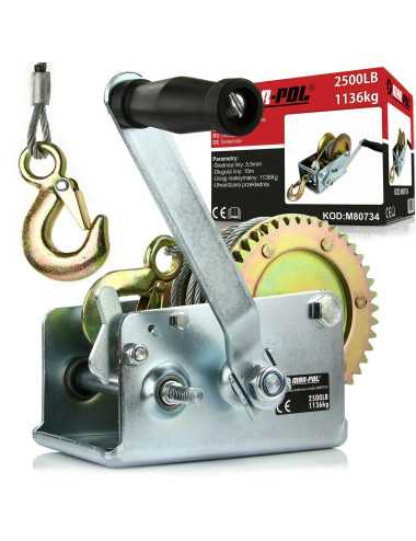 PRZYCIĄGARKA KORBOWA 1136 KG 10m LINKI MAR-POL