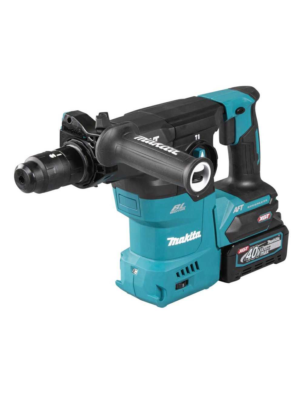 MAKITA MŁOTOWIERTARKA 40V XGT HR009GM203 3,0J 2x4,0Ah +UCHWYT SZYBKOWYMIENNY