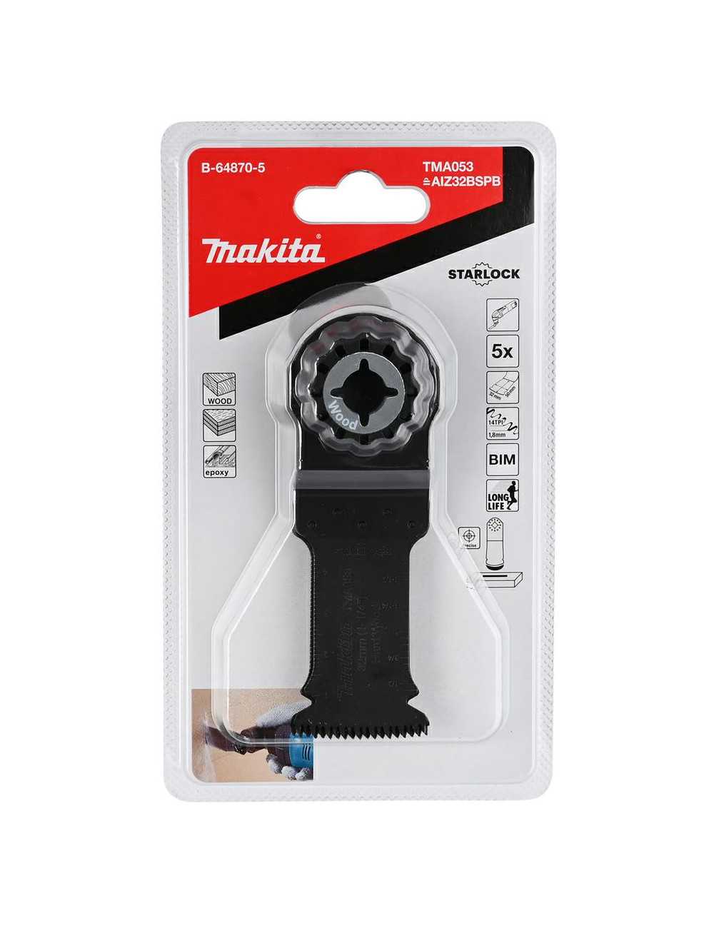 MAKITA MT BRZESZCZOT DO CIĘCIA WGŁĘBNEGO BIM 32mm x 50mm  5szt. DO TWARDEGO DREWNA