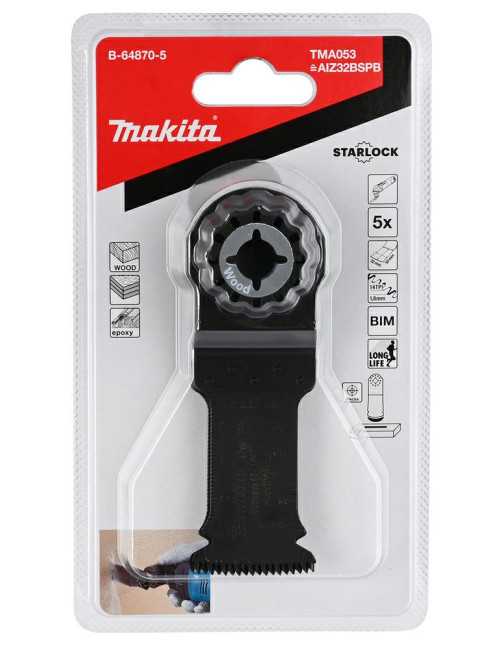 MAKITA MT BRZESZCZOT DO CIĘCIA WGŁĘBNEGO BIM 32mm x 50mm  5szt. DO TWARDEGO DREWNA