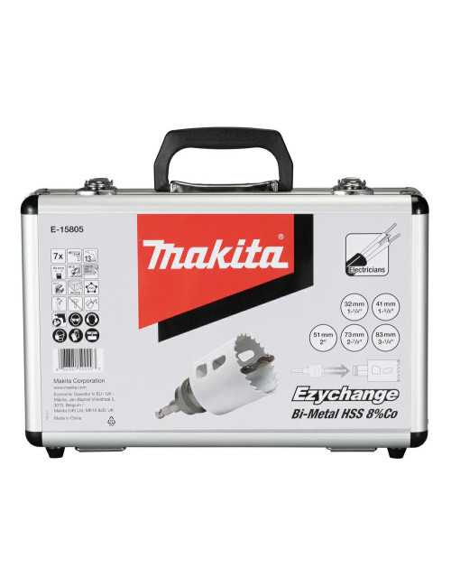 MAKITA ZESTAW OTWORNIC DLA ELEKTRYKÓW BIM "EZYCHANGE" 7szt. (32,41,51,73,83MM)+ADAPTER+
