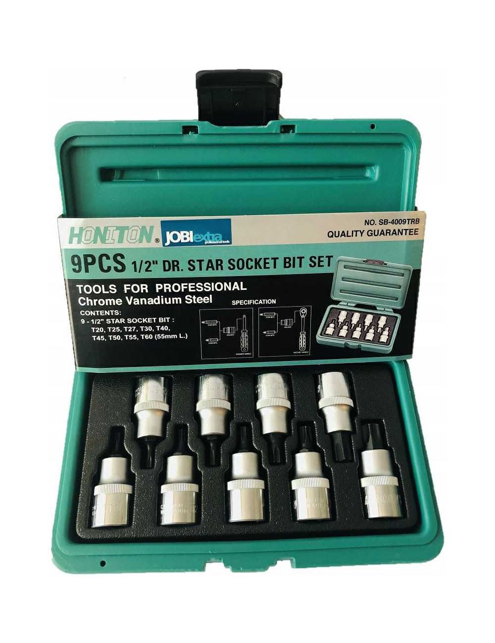 HONITON KLUCZ TORX 1 2" 9el.