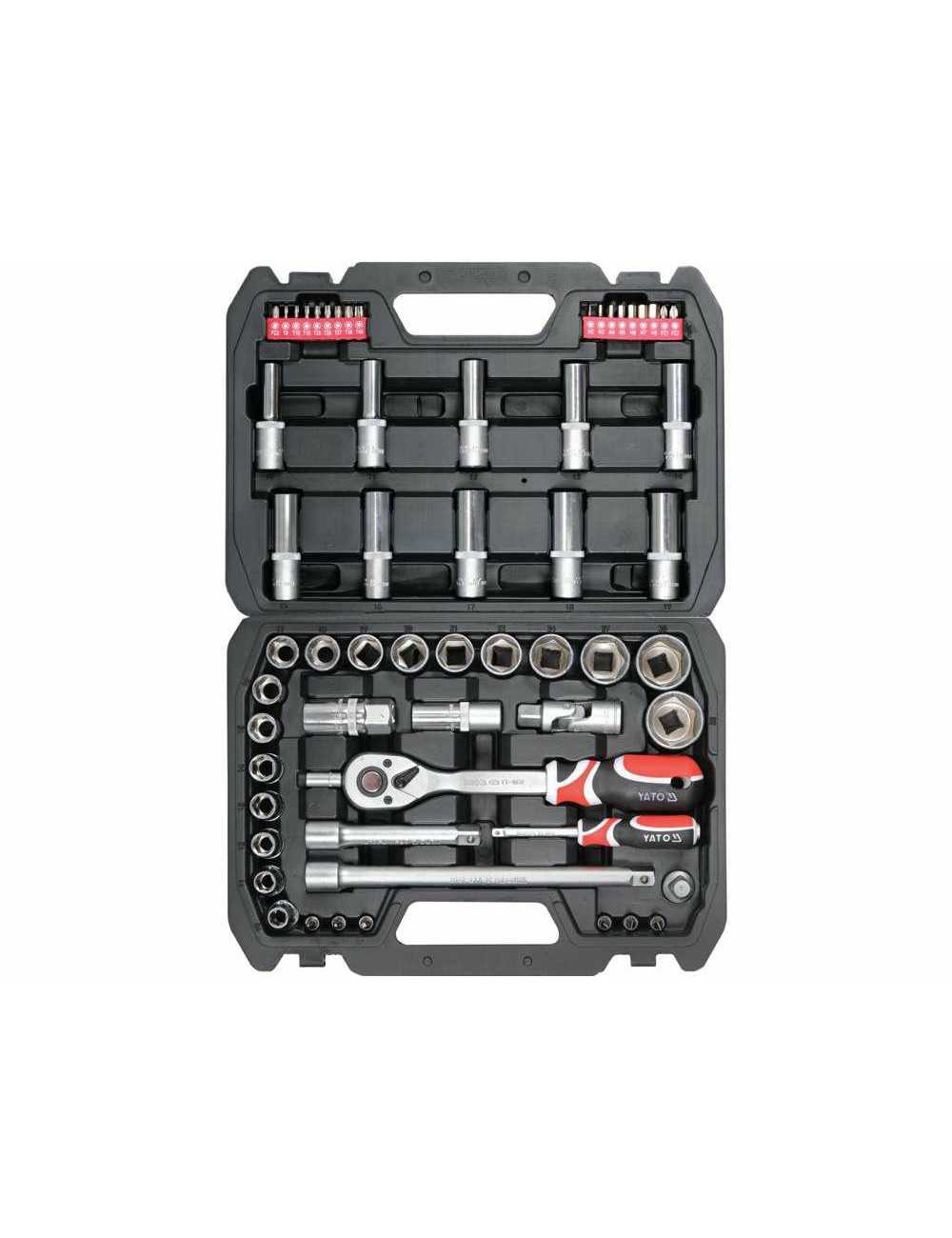 YATO ZESTAW KLUCZY 60el  1 2" 1 4" YT-12660