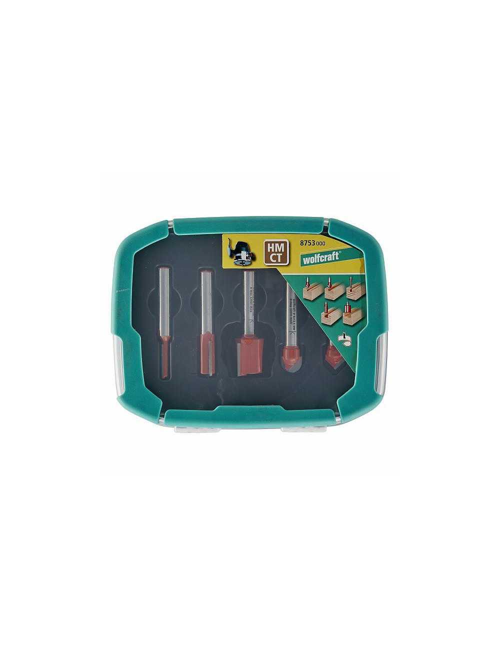 WOLFCRAFT ZESTAW FREZÓW DO ROWKÓW 5szt.