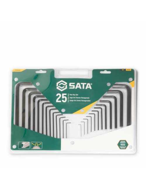 SATA ZESTAW KLUCZY IMBUSOWYCH 25el. SASZETKA