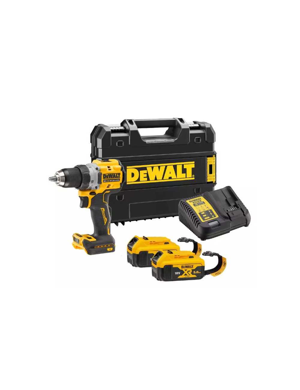 DEWALT WKRĘTARKA 18V DCD800P2T 90Nm 2x5,0Ah BL TSTAK LANYARD READY