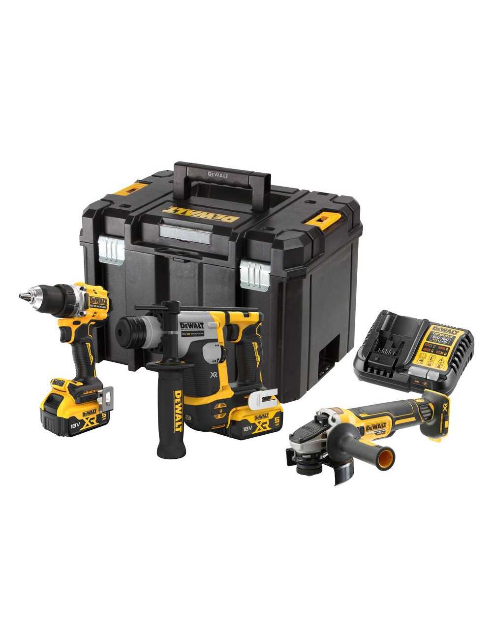 DEWALT ZESTAW COMBO 18V DCK355P2T (DCD800 + DCH172 + DCG405) 2x5,0Ah