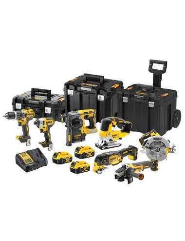 DEWALT ZESTAW COMBO 18V DCK755P3T (DCD796 + DCF887 + DCS570 + DCS334 + DCS355 + DCH273 + DCG405) 3x5