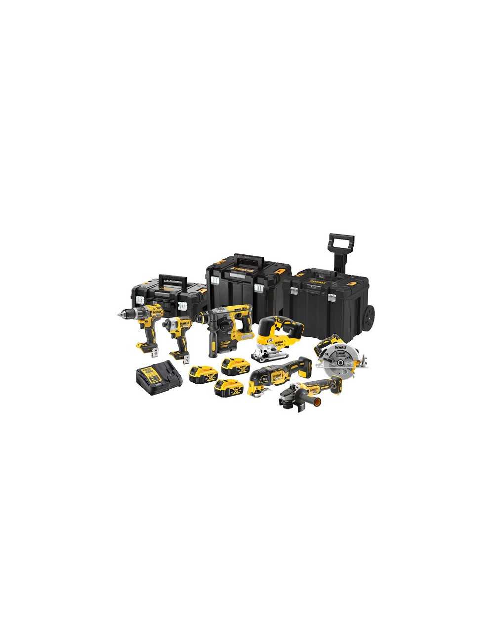 DEWALT ZESTAW COMBO 18V DCK755P3T (DCD796 + DCF887 + DCS570 + DCS334 + DCS355 + DCH273 + DCG405) 3x5