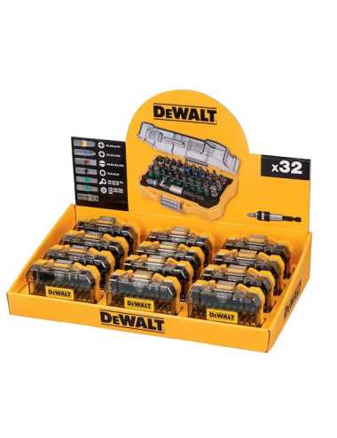 DEWALT ZESTAW KOŃCÓWEK  32cz. EKSPOZYTOR 12op. DT7969M-QZ