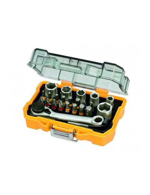 DEWALT ZESTAW KOŃCÓWEK +NASADKI +GRZECHOTKA 24cz. DT71516-QZ