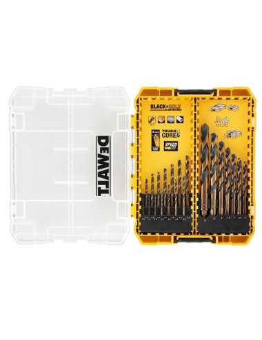 DEWALT WIERTŁO METAL HSS-G  KOMPLET 21szt. BLACK &amp; GOLD