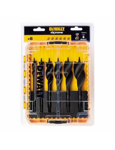 DEWALT WIERTŁO DO DREWNA  KOMPLET  6szt. 3-ostrza 13-32mm EXTREME